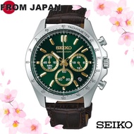 Seiko Watch Seiko Selection Quartz Chronograph SBTR017 Men's Brown from JAPAN