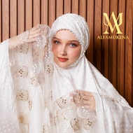 Mukena dewasa 2in1 silk uragiri renda tule twotone premium