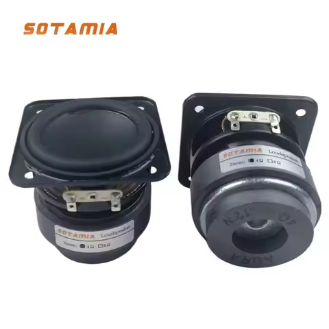 SOTAMIA 2Pcs 2 Inch Mini Full Range Speaker Audio 4 Ohm 12W Long Stroke HIFI Power Loudspeaker DIY S