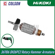 COLSON HIKOKI 361106 DH26PC2 Rotary Hammer Armature