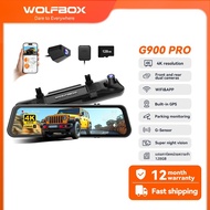 WOLFBOX G900PRO V02 4K Front + 2.5K Rear Mirror Dash Cam | STARVIS 2 IMX678 Sensor | 5.8GHz WiFi | S
