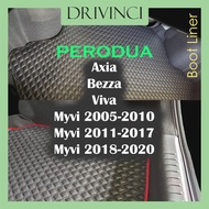 Perodua Axia Bezza Viva Myvi Icon Lagi Best Car Boot Liner Cover Carpet Mattress Trunk Protector Custom Made Leather