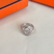 Hermes outlet ring戒指 銀色 經典H logo
