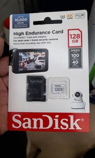 Sandisk 128GB High Endurance Micro Sd Card for ip-Cam & Dash -Cam