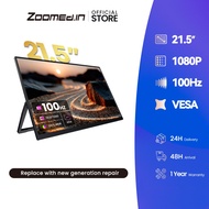 Zoomed-In 21.5 Inch 100Hz Portable Monitor for Laptop FHD 1080P Travel Monitor VESA External Monitor