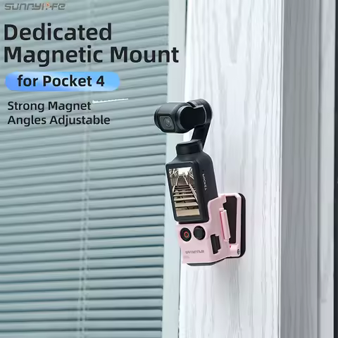 for DJI OSMO POCKET 4 Magnetic Mount Clip Holder Mount Cycling/V-log/Tabletop Action for DJI Pocket 