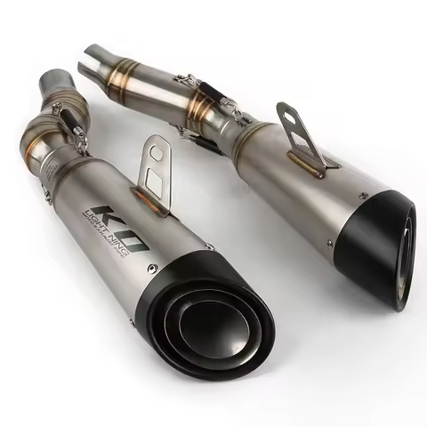 Z1000SX 2010-2019 Z1000 2010-2021 Exhaust Pipe Motorcycle Left Right Mid Tube Slip On 51mm Muffler E