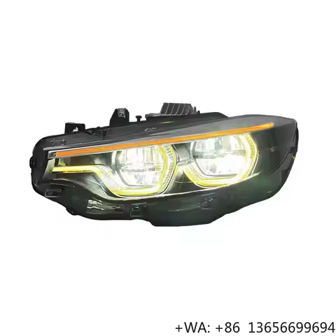 SJC IKON V2 Yellow and White DRLs Headlights for BMW 4 Series F32 F36 F80 M4 F82 2013-2019 Dual Colo