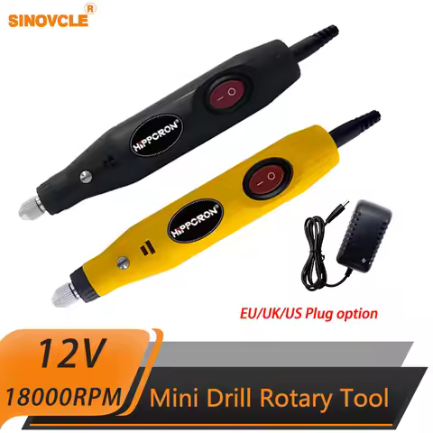 Sinovcle Mini Drill Rotary Tool 12V 18000rpm Tool Set Support EU/US/UK Plug 48Pcs Accessory