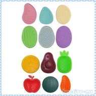 [BaosityMY] 6x Silicone Sensory Fidget Toys Quiet Fidget for Stocking Stuffers Classroom