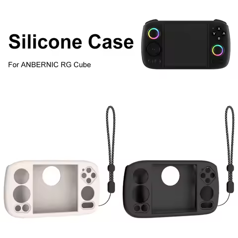 Silicone Case Protective Case Anti-Scratch Soft Skin Cover Case Protector Cover for ANBERNIC RG for 