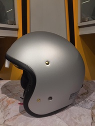 SHOEI J.O MATT LIGHT SILVER SNI | HELM MOTOR HALF FACE | ORIGINAL JO