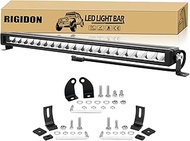 RIGIDON 23 Inch 60W Single Row Slim LED Light Bar, Spot 6000LM Driving Work Light with DT Connector,