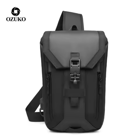 OZUKO Cross Shoulder Bag Man Multi-layer High Quality Waterproof Shoulder Bag Male Messenger Bag for