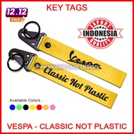 GANTUNGAN VESPA CLASSIC KEYCHAIN NOT PLASTIC PREMIUM MOTORCYCLE KEYCHAIN KEY CHAIN BAG TAG KEYTAG UN