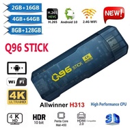 Q96 Stick Home Theater Pelbagai Aplikasi Popular Netflix Youtube Play Android 10 H313 Quad Core 2.4G5G 4K Hd Tv Stick Wwgb