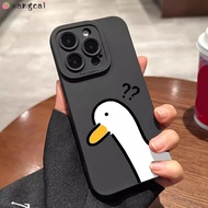 For Vivo V11i V7+ V7 V5 Plus V5 Lite V5s X30 X27 Pro X23 X21 UD X9 Phone Case Funny Question Mark Duck Cute Cartoon Matte Frosted Plain Simple Soft Silicone Casing Cases Case Cover