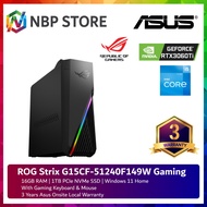 Asus ROG Strix G15CF-51240F149W Gaming Desktop PC ( I5-12400F, 16GB, 1TB SSD, RTX3060Ti 8GB, W11 )