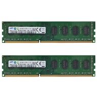Samsung RAM DDR3 16GB (2x8GB) 1600MHz หน่วยความจำเดสก์ท็อป 240Pin DIMM 8GB PC3-12800U 1.5V หน่วยความจำ RAM DDR3 โมดูลหน่วยความจำ