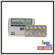 Hovid Folic Acid 5mg Tablet 10x10s (strip) | prevent folate deficiency
