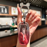 Suitable for Audi Audi New Style TPU Gradient Key Shell A6 A6L A5 A4 A4L A3 Q3 Q5 Q7 Key Case Keychain