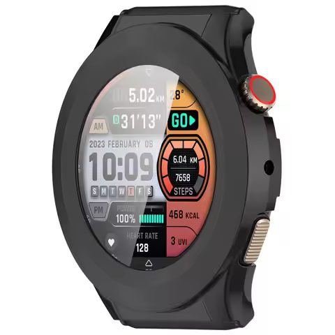 WANLONFENG For Huami Amazfit Cheetah Pro / Huami Amazfit Cheetah Round Watch Case PC Frame Cover wit