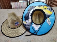 Natfishing หมวกฟาง หมวกตกปลา งานส่งออกยุโรป หมวกชายหาด นน.เบา กันร้อน ใส่สบาย ระบายอากาศดี  หมวกสาน ตกปลา