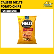 Calbee Melts Potato Chips 57g - Cheeseburger - Expiry 24 Jan 2026