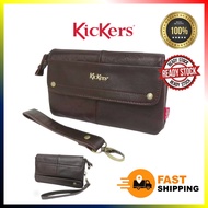 KICKERS ORIGINAL COW LEATHER CLUTCH BAG BEG LELAKI KULIT ORIGINAL LEMBU ASLI BRANDED
