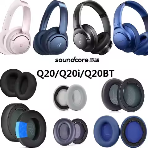 Suitable for Anker Soundcore Life Q20/Q20i/Q20BT Headphones replacement earmuff ear pillow ear cover