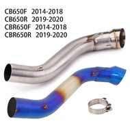 Motorcycle Honda CB650F CBR650F CB650R CBR650R Exhaust Midpipe Connect to 60mm Exhaust Muffler