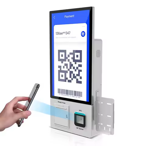 Custom 21.5 Inch Fast Food Ordering Touch Screen Self-Service Kiosk for Restaurant Vending Payment K