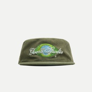 GOERS STUDIO Round baseball Cap “Nudy Eyes” / "Nudy Eyes" Painters Cap - Olive Green