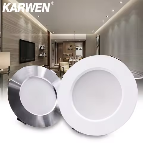 KARWEN 5W 7W 9W 12W 15W lampada LED downlight ceiling light AC 220V Cold Warm white indoor LED ceili