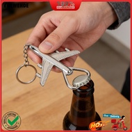 [YW]☃Airplane Bottle Opener Keychain Metal Aircraft Model Keychain Fun Bag Charm Novelty Bottle Open