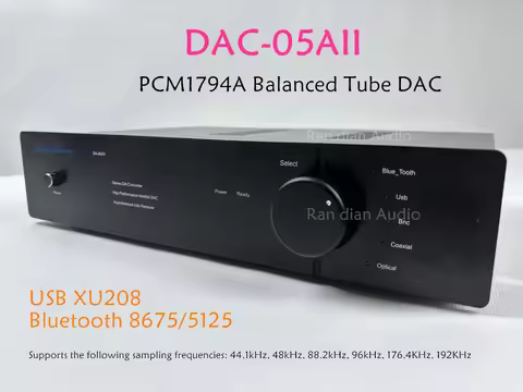 XiangSheng DAC05AII 4*PCM1794 XMOS XLR Electron Tube BT DAC DAC05 Balanced Bluetooth Decoder DAC-05A