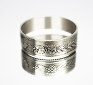 克羅地亞硬幣戒指 5 庫納 1995 克羅地亞硬幣戒指男士硬幣戒指禮物