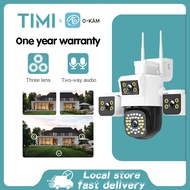 TIMI o-kam 4 lenses 4 screens 4k CCTV camera 360 wireless WiFi camera outdoor waterproof CCTV alarm 