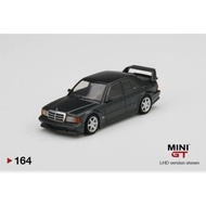 Diecast Mini GT 1:64 Mercedes Benz 190E 2.5-16 Evolution II Black No.164