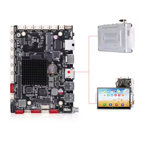 Low Cost Embedded RK3568 Motherboard For All In One Touch Screen Industrial Panel PC Wifi 1*Lvds 6*U