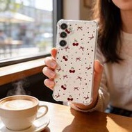 1ชิ้น เคสโทรศัพท์ลายหัวใจเชอร์รี่โบว์สร้างสรรค์ โปร่งใส กันกระแทก ดีไซน์ยกขอบสี่มุม เหมาะสำหรับ 9 Pr