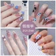 Butterfly bow ballet nail French nail art short nail art-Z121-Z160