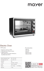 Mayer 30L Electric Oven (MMO30)