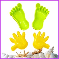 Sand Mold Beach Toys Travel-Friendly Hand-Eye Coordination Game Footprint Handprint Sculpture Toy Fo