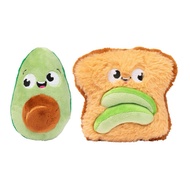 FuzzYard Dog Toy - Avocado & Toast 2PK