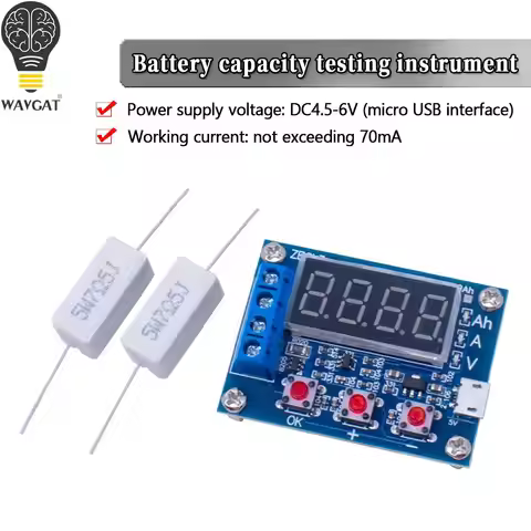 ZB2L3 Li-ion Lithium Lead-acid Battery Capacity Meter Discharge Tester Analyzer Measurement Analysis