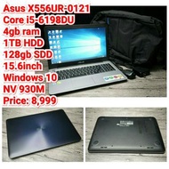 Asus X556UR-0121Core i5-6198DU4gb ram1TB HDD128gb SDD