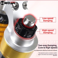 MOSR QJMOTOR FORTRESS 350 Hong350GS 350GT 440MM Nitrogen Gas Rear Shock Absorber 4-Way Adjustable Mo