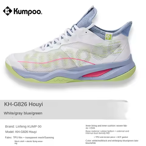 National Team Kumpoo Pro Badminton Shoes Men Women Cushion Sport Sneakers Boots
