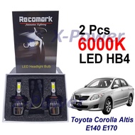 🔥PROMO🔥 Toyota Corolla Altis E170 E140 HB4 Car LED Headlamp LED Headlight Bulb 2Pcs 4300K 6000K xpow